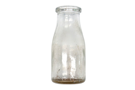Aftermarket AZ014-46 Glass Milk 1/2-Pint Bottle