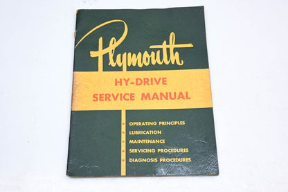 Plymouth D-14653 Hy-Drive Service Manual