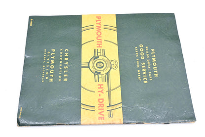 Plymouth D-14653 Hy-Drive Service Manual