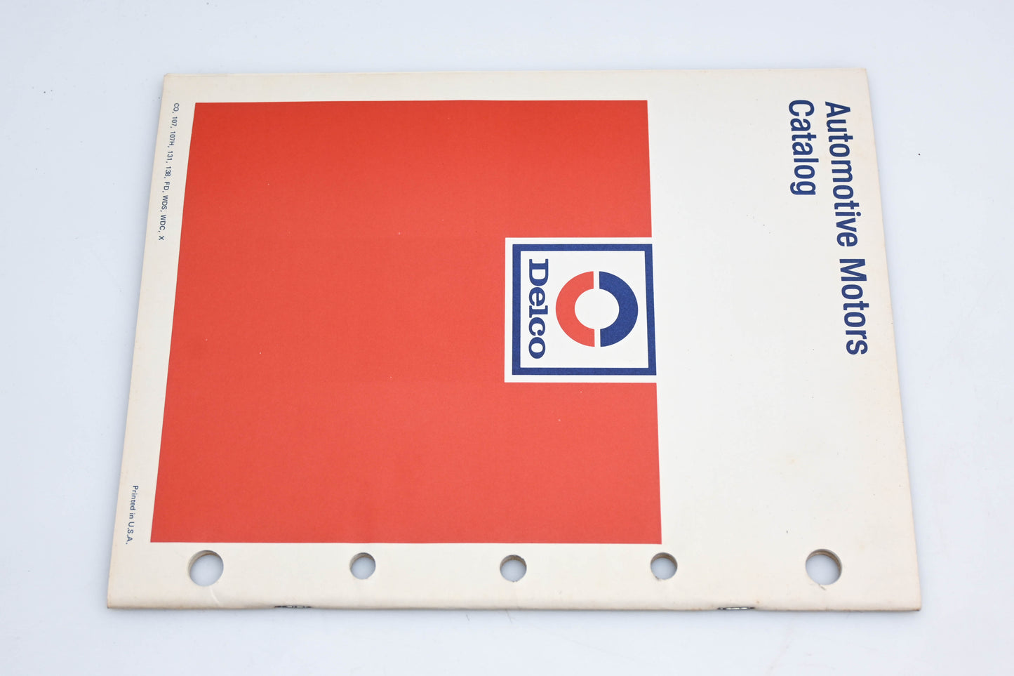 Delco 18A-100 May 1973 Automotive Motors Catalog