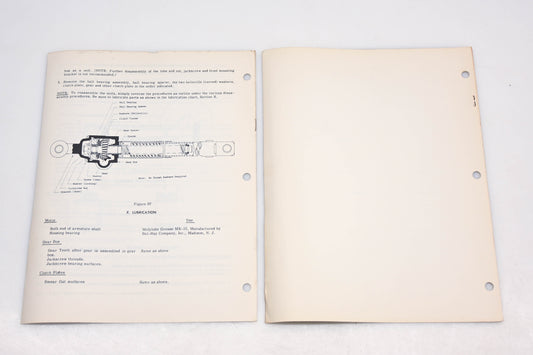 Delco 51-D-113 1954-55 Appliance Seat & Center Partition Actuator Motors Service Bulletin & Supplement