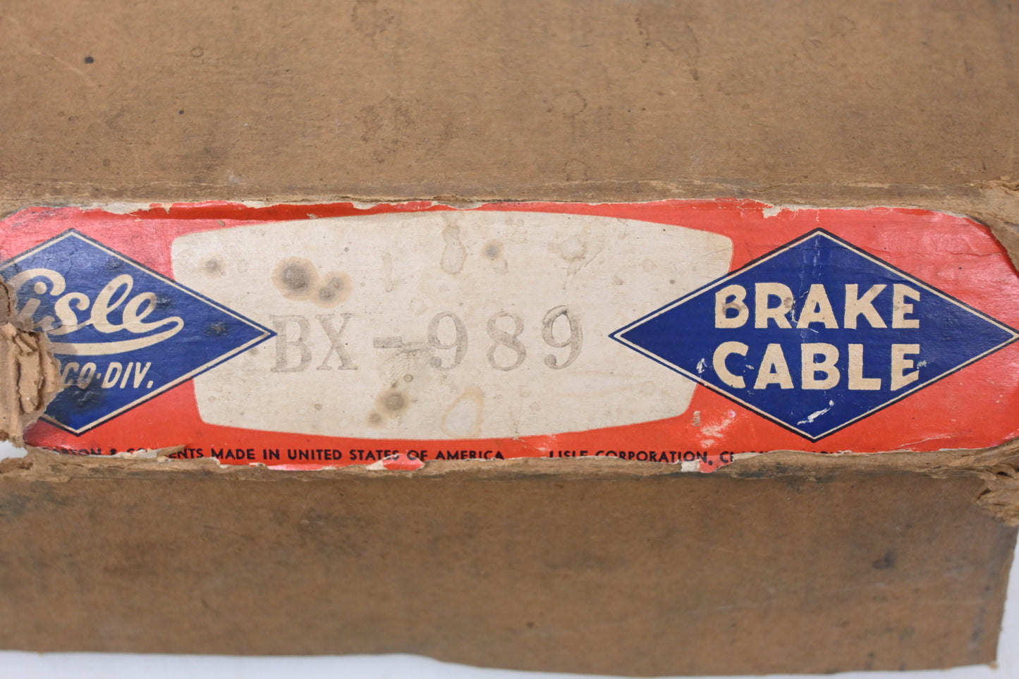 Lisle BX-989 Brake Cable Assembly NOS