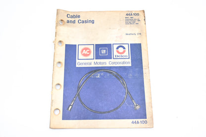 Delco 44A-100 May 1982 Cable And Casing Catalog