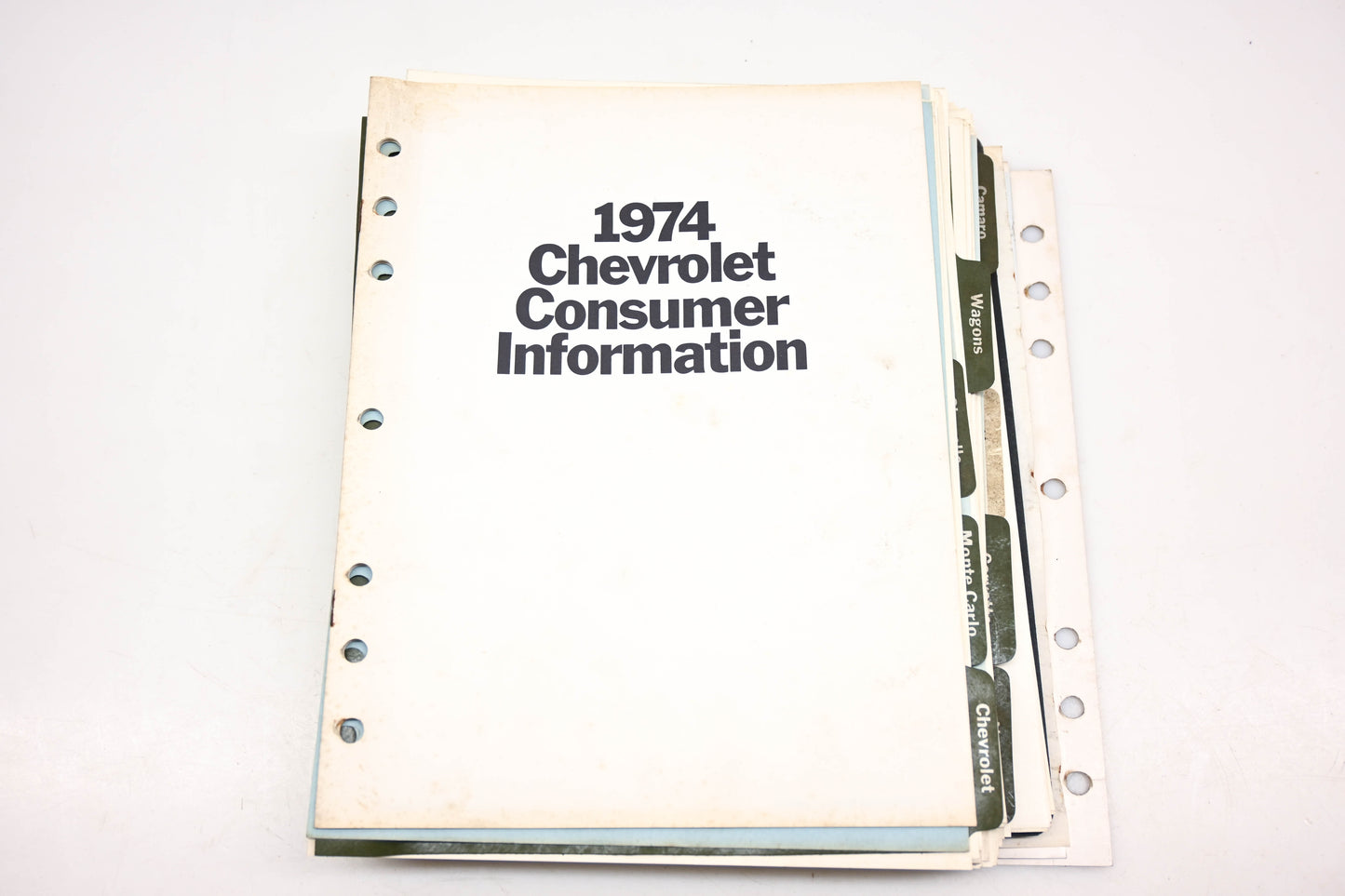 Chevrolet IR048-8 1974 Consumer Information Sales Showroom Album
