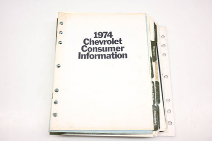 Chevrolet IR048-8 1974 Consumer Information Sales Showroom Album