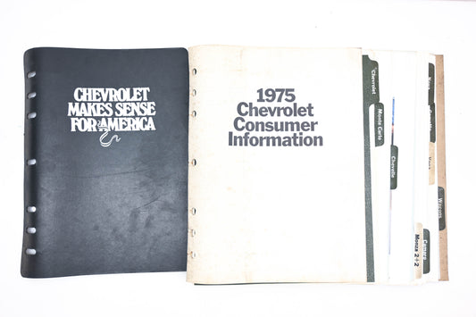 Chevrolet IR048-9 1975 Consumer Information Sales Showroom Album