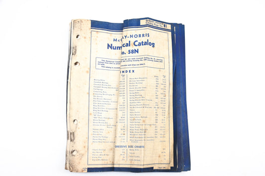 McQuay-Norris 58N 1942-1958 Parts Numerical Catalog