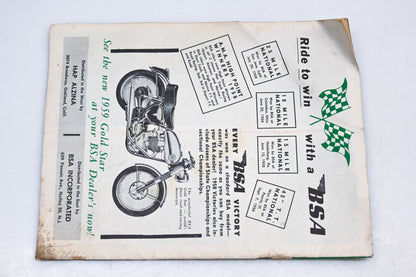 New England Cycle Sport IQ013-21 April 1959 Vol.I No.4 Magazine
