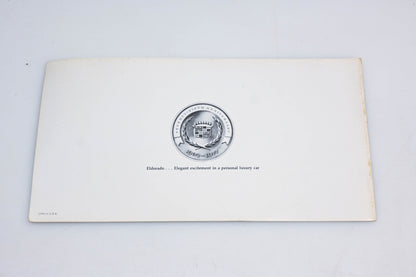 General Motors IQ013-24 1977 Cadillac Eldorado Sales Brochure