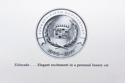 General Motors IQ013-24 1977 Cadillac Eldorado Sales Brochure
