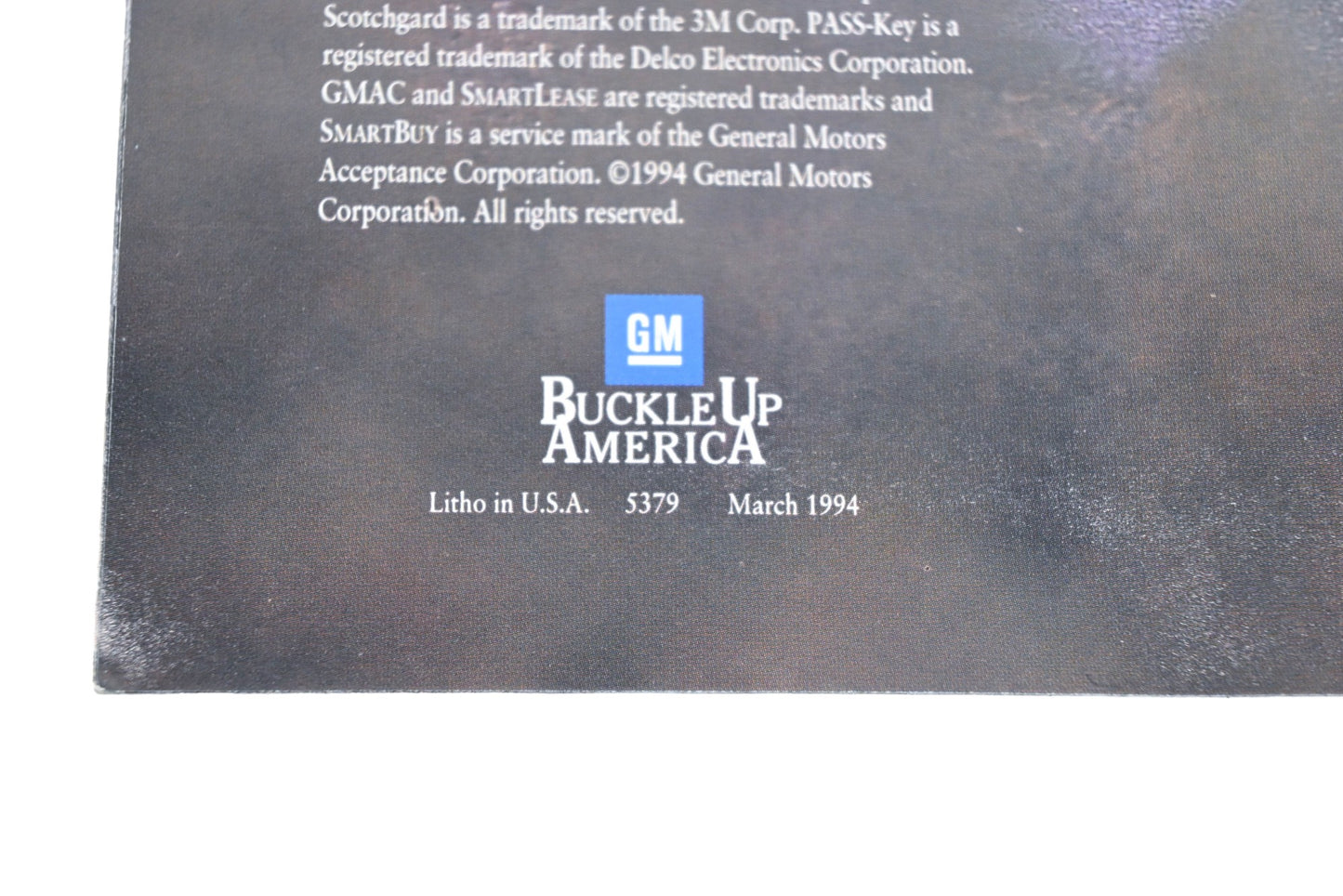 General Motors 5379 1995 Chevrolet Lumina Sales Brochure