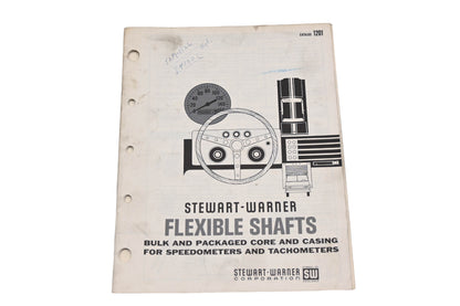 Stewart-Warner 1201 Flexible Shafts For Speedometer & Tachometers Catalog