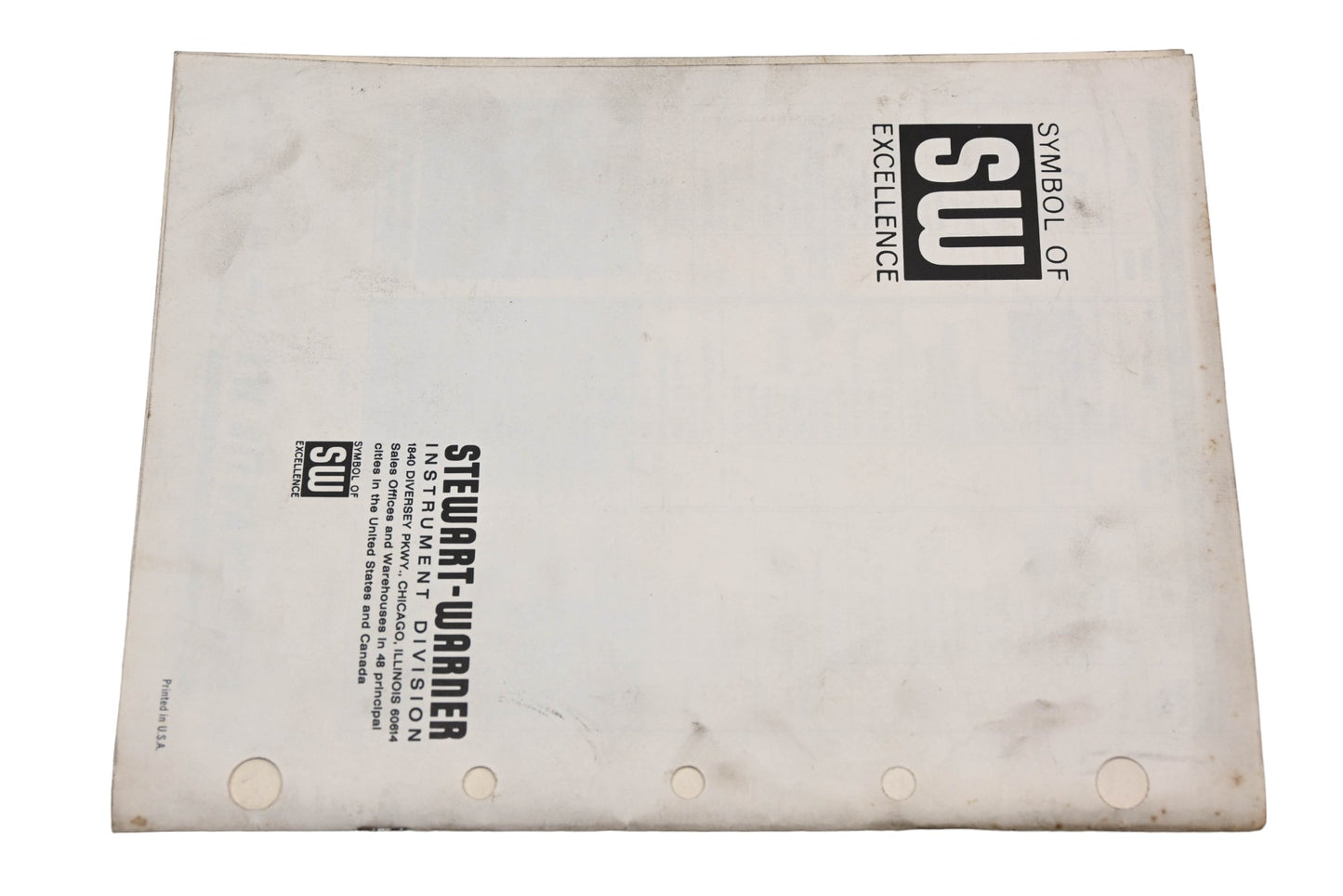 Stewart-Warner 1201 Flexible Shafts For Speedometer & Tachometers Catalog