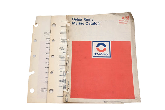 Delco-Remy 1A-107 1971 January Marine Catalog