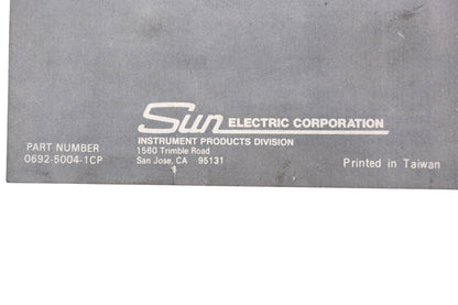 Sun Electric Corporation 0692-5004-1CP 1982 Operating Instructions Inductive Timing Light Manual