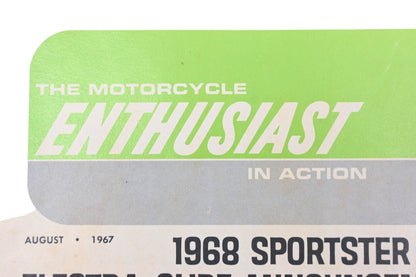 OEM Harley-Davidson RO017-42 August 1967 The Motorcycle Enthusiast In Action Magazine