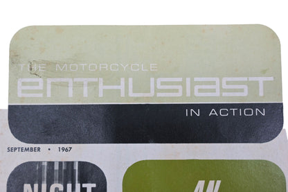 OEM Harley-Davidson RO017-43 September 1967 The Motorcycle Enthusiast In Action Magazine