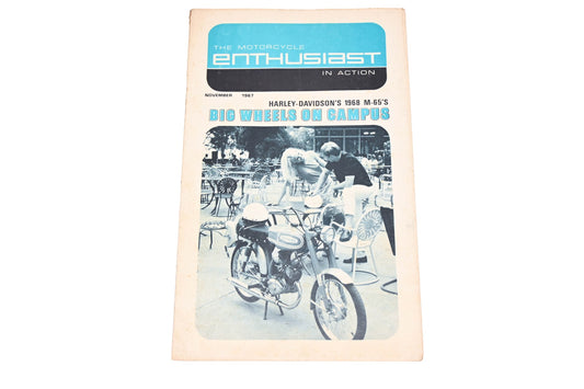 OEM Harley-Davidson RO017-45 November 1967 The Motorcycle Enthusiast In Action Magazine