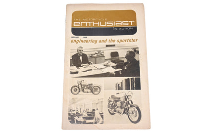 OEM Harley-Davidson RO017-47 January 1968 The Motorcycle Enthusiast In Action Magazine