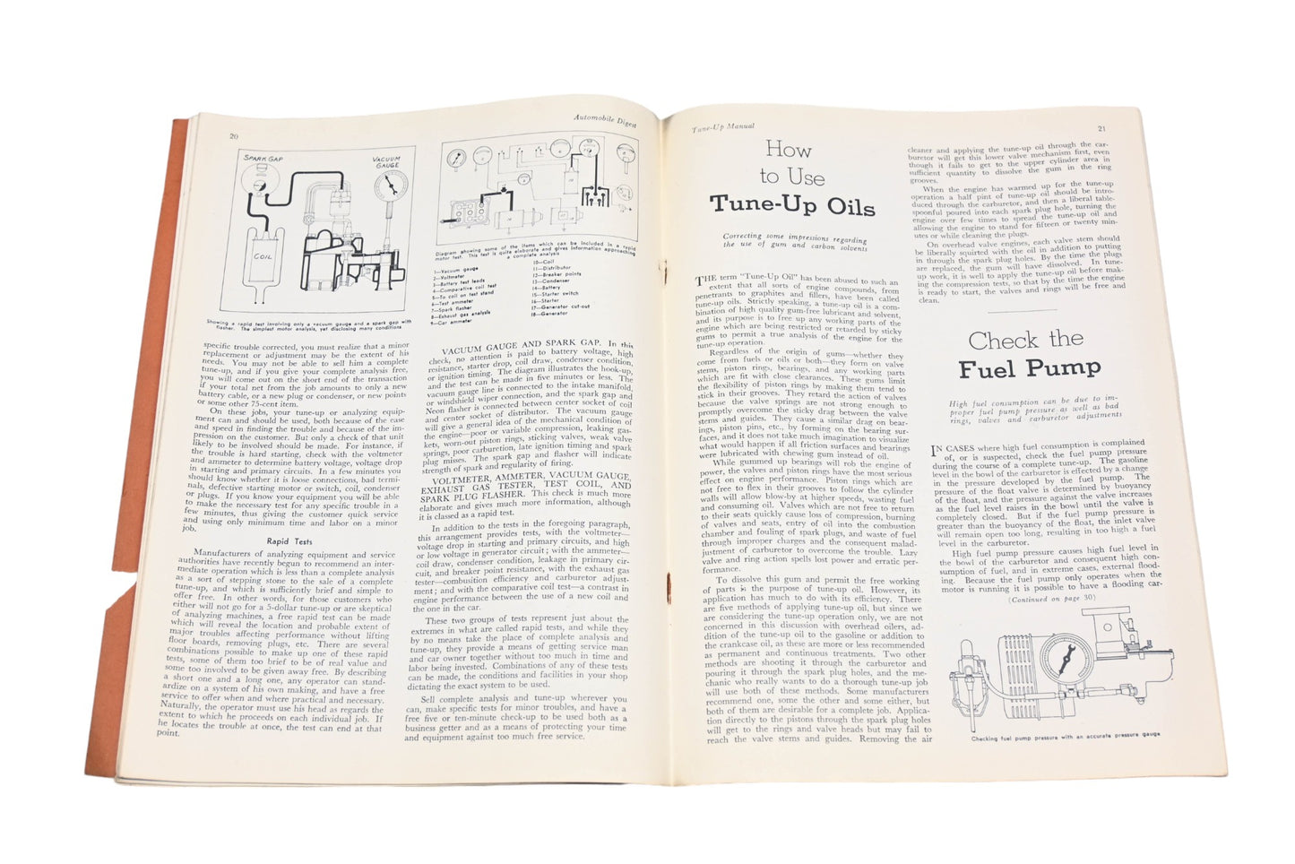 Automobile Digest RO017-50 1938 Tune Up Manual