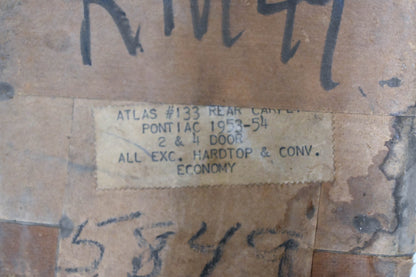Atlas 133 1953-54 Pontiac 2-4 Door Rear Carpet NOS