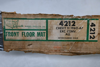 Crossville 4212 1962-67 Chevy 11 Front Floor Mat NOS