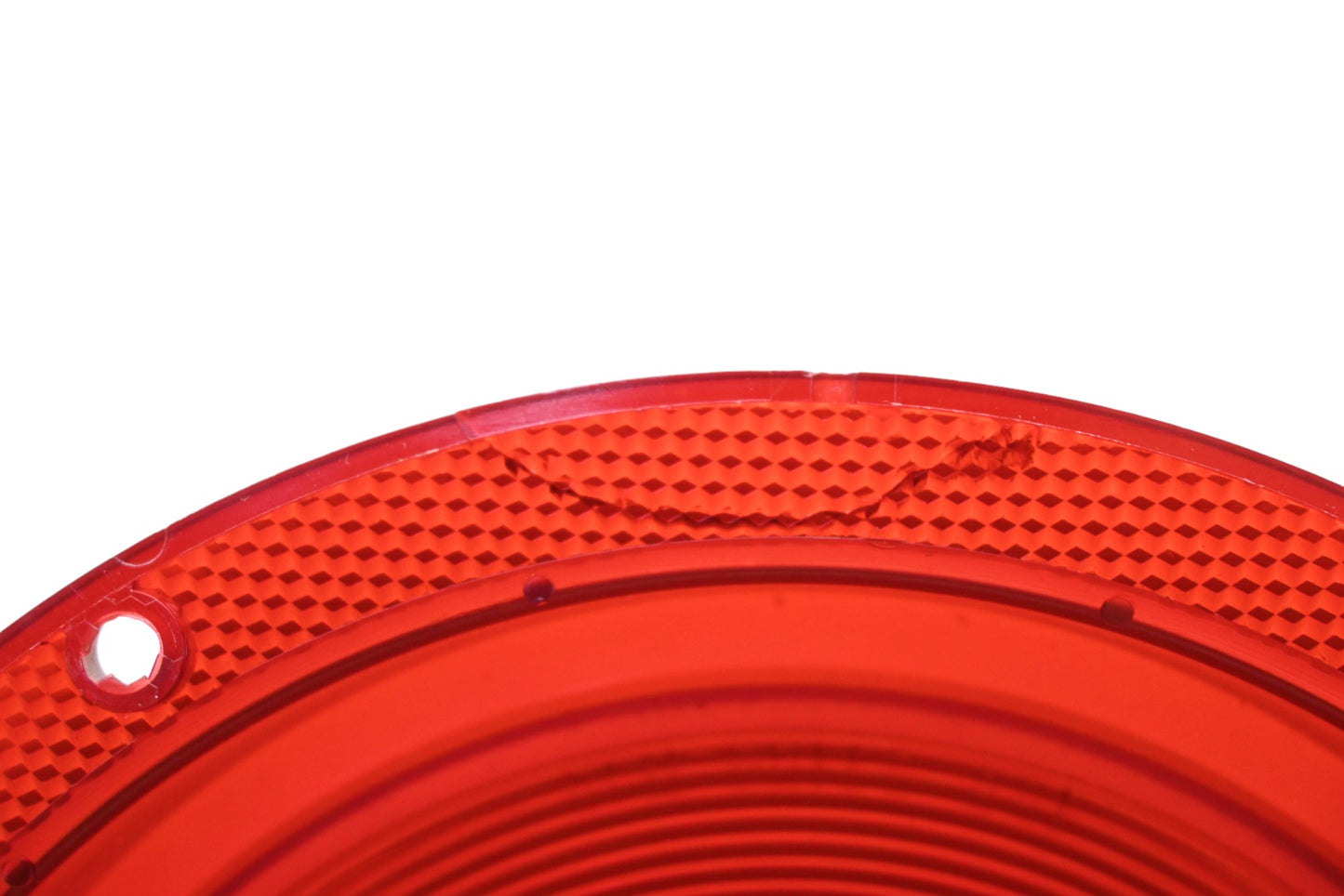 Glo-Brite 321 Red Plastic 8" Taillight Lens NOS