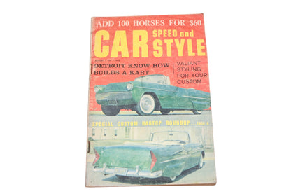 Car Speed And Style RO012-18 August 1960 Magazine