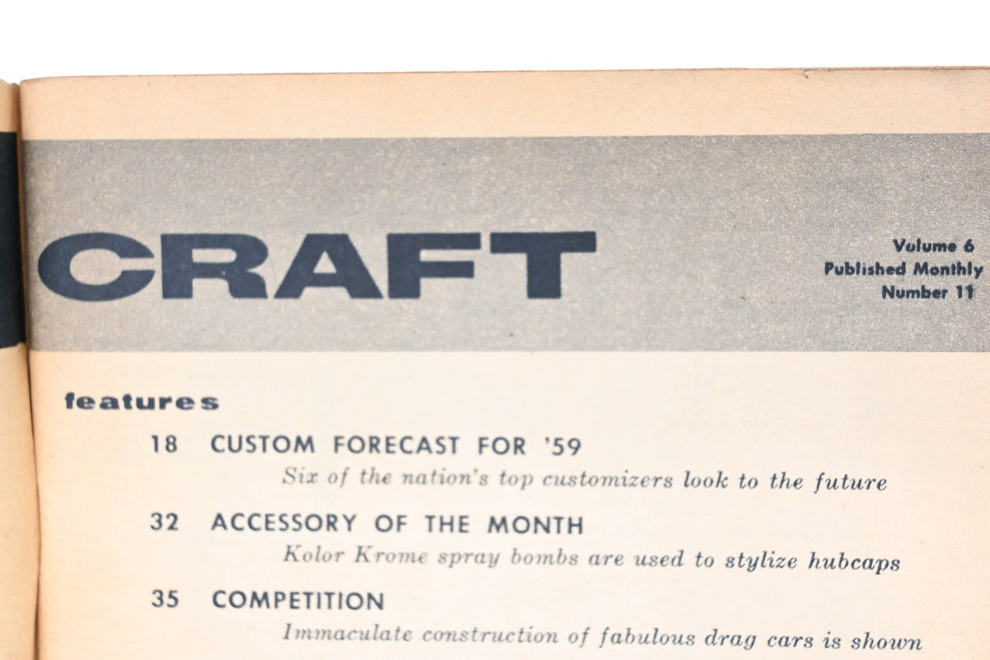 Car Craft RO012-34 March 1959 Magazine