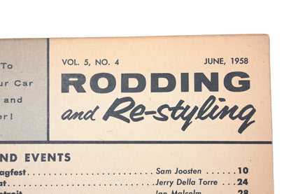 Rodding And Re-Styling RO005-20 June 1958 Magazine