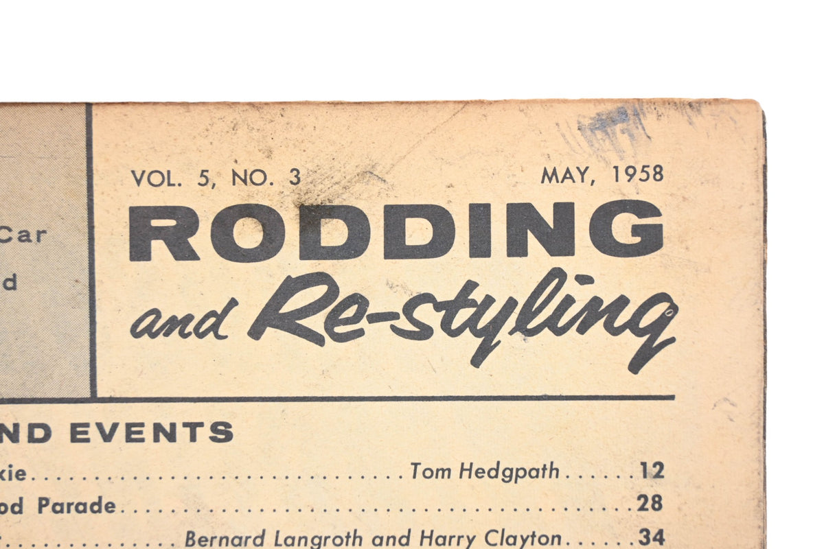 Rodding And Re-Styling RO005-21 May 1958 Magazine