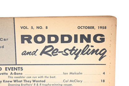 Rodding And Re-Styling RO005-31 October 1958 Magazine