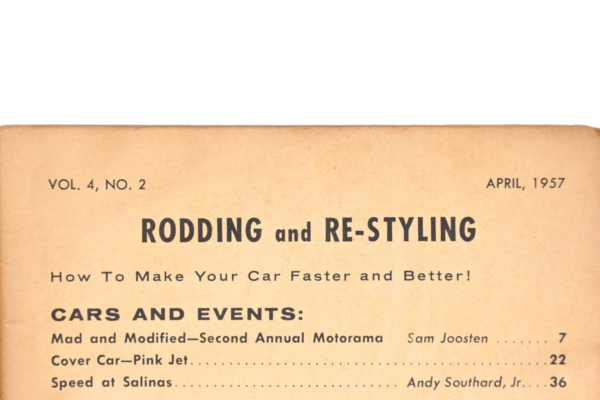 Rodding And Re-Styling RO013-36 April 1957 Magazine