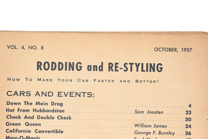 Rodding And Re-Styling RO013-37 October 1957 Magazine