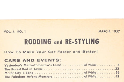 Rodding And Re-Styling RO013-38 March 1957 Magazine