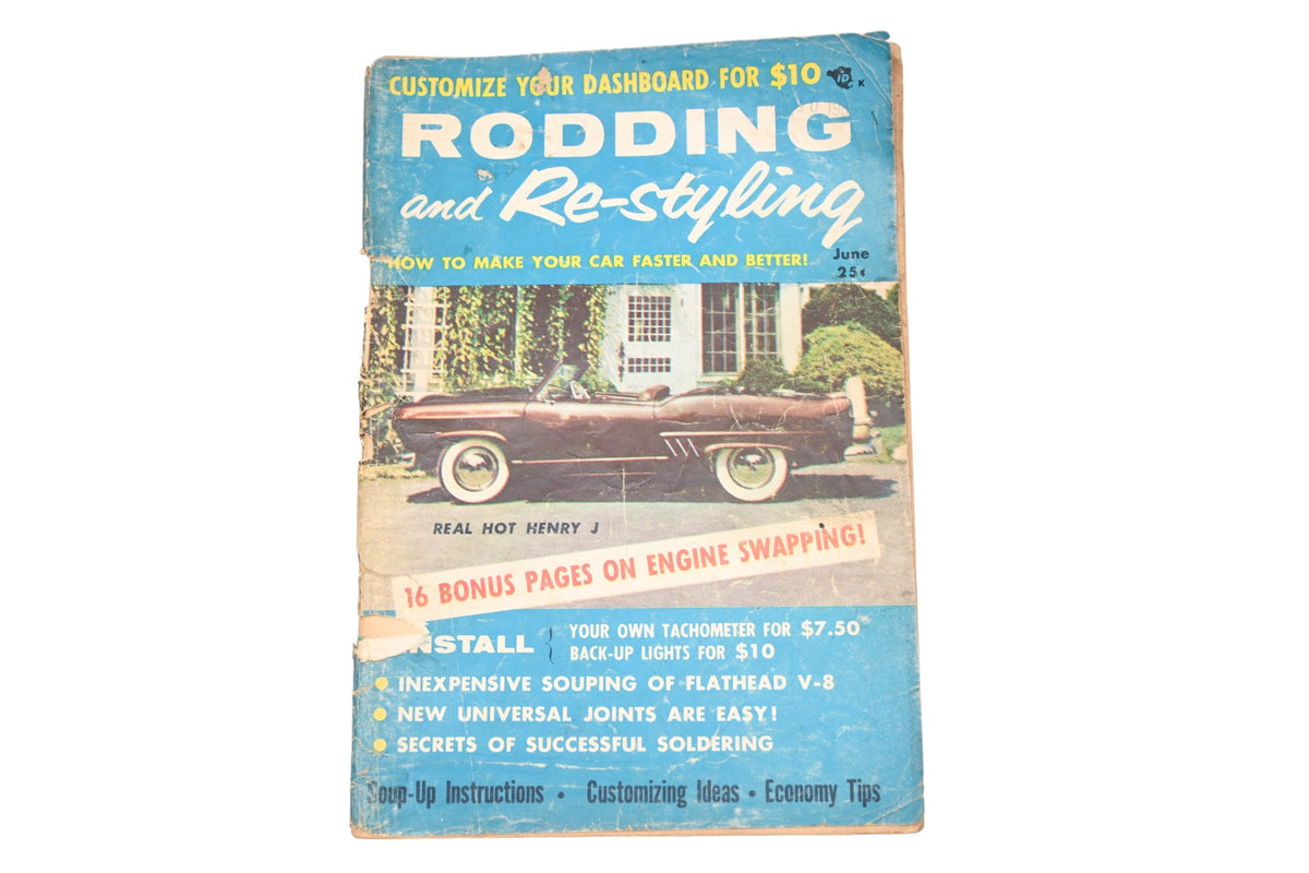 Rodding And Re-Styling RO013-42 June 1956 Magazine