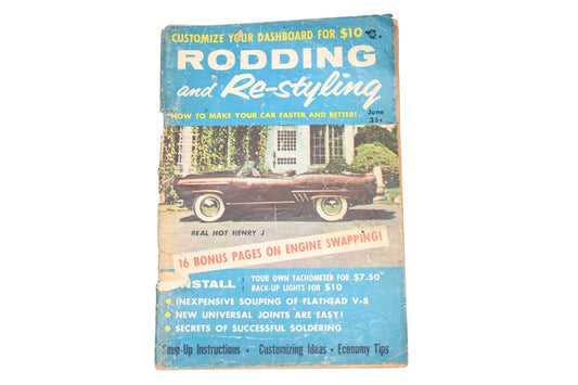 Rodding And Re-Styling RO013-42 June 1956 Magazine