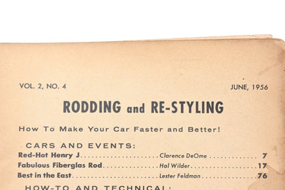 Rodding And Re-Styling RO013-42 June 1956 Magazine