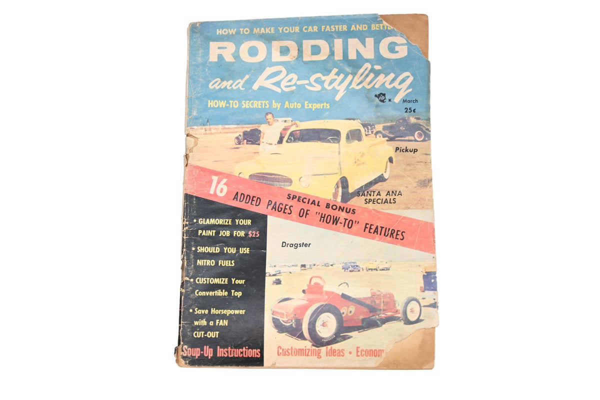 Rodding And Re-Styling RO009-16 March 1956 Magazine