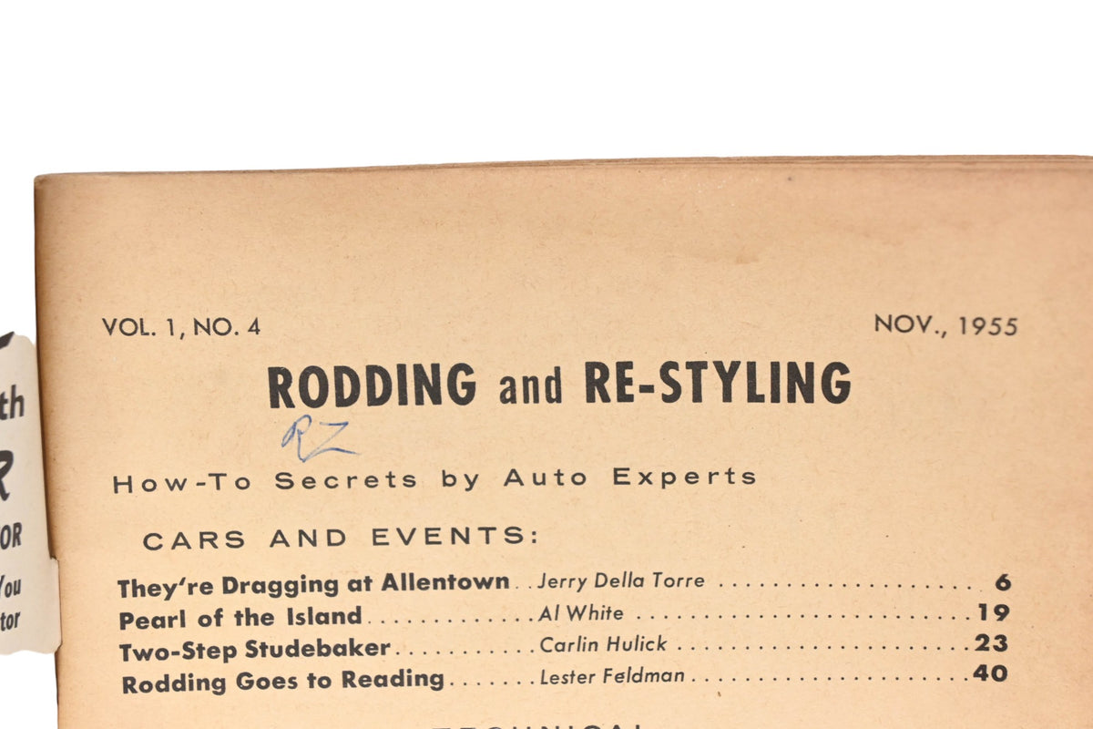 Rodding And Re-Styling RO009-19 November 1955 Magazine