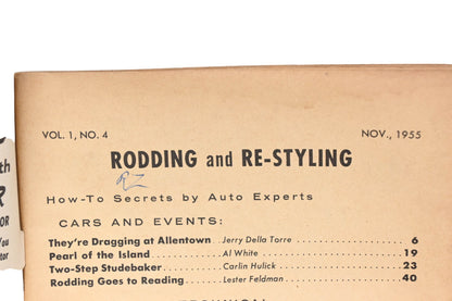 Rodding And Re-Styling RO009-19 November 1955 Magazine