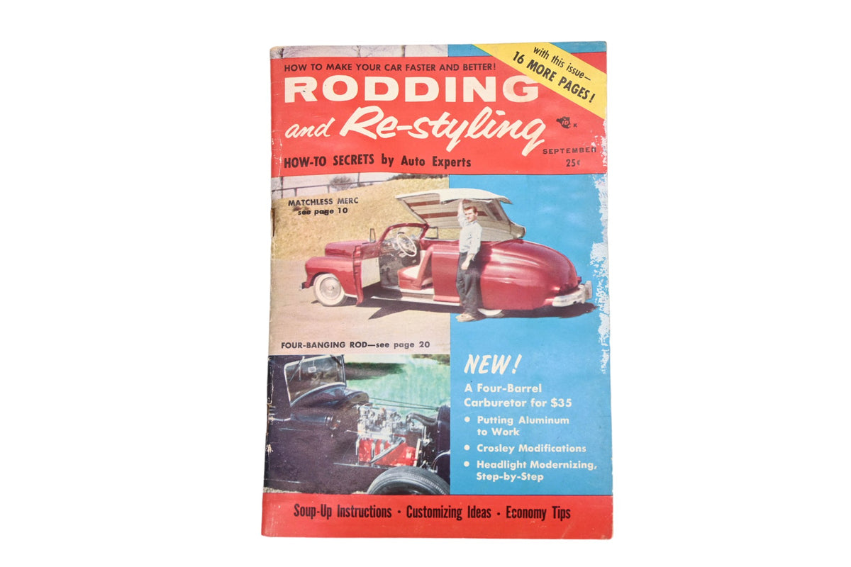 Rodding And Re-Styling RO009-20 September 1955 Magazine
