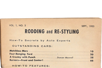 Rodding And Re-Styling RO009-20 September 1955 Magazine