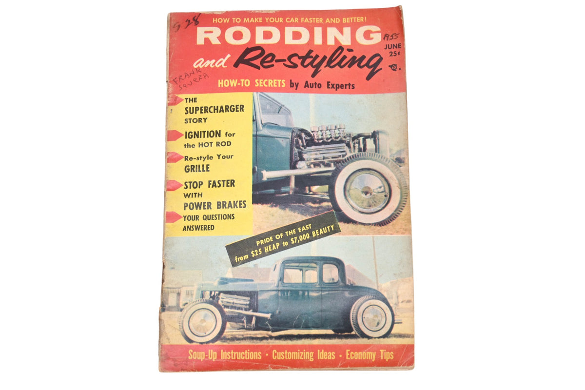 Rodding And Re-Styling RO009-21 June 1955 Magazine