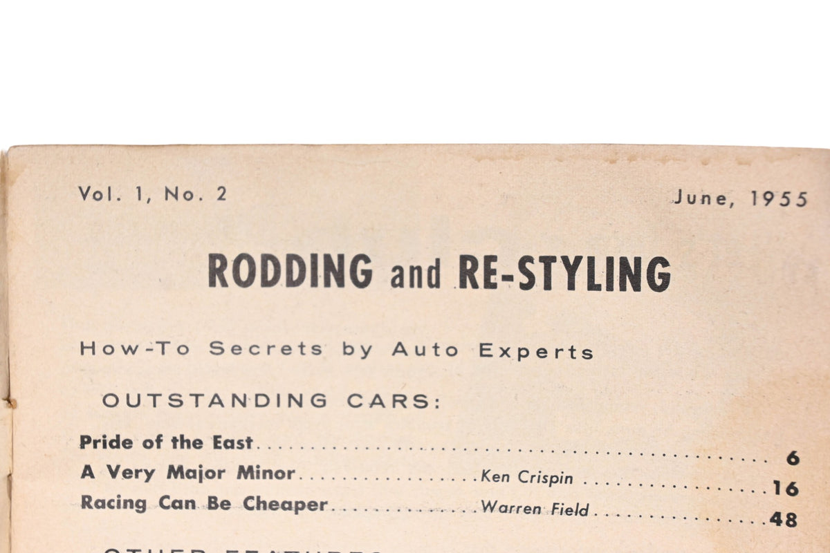 Rodding And Re-Styling RO009-21 June 1955 Magazine