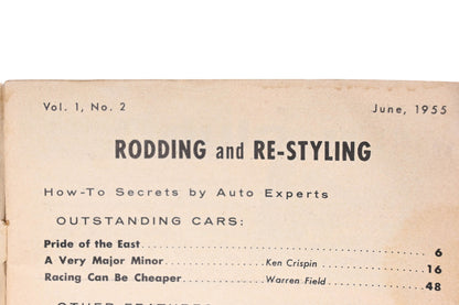 Rodding And Re-Styling RO009-21 June 1955 Magazine