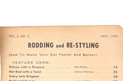 Rodding And Re-Styling RO009-23 November 1956 Magazine