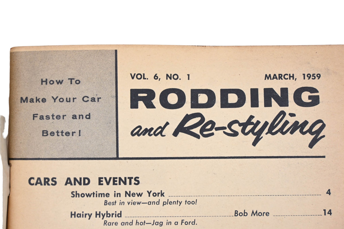 Rodding And Re-Styling RO009-25 March 1959 Magazine