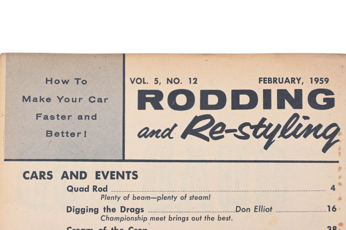 Rodding And Re-Styling RO009-26 February 1959 Magazine