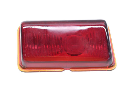 Aftermarket T-521, T521 Red Glass Taillight 3" x 5-3/8" Lens NOS